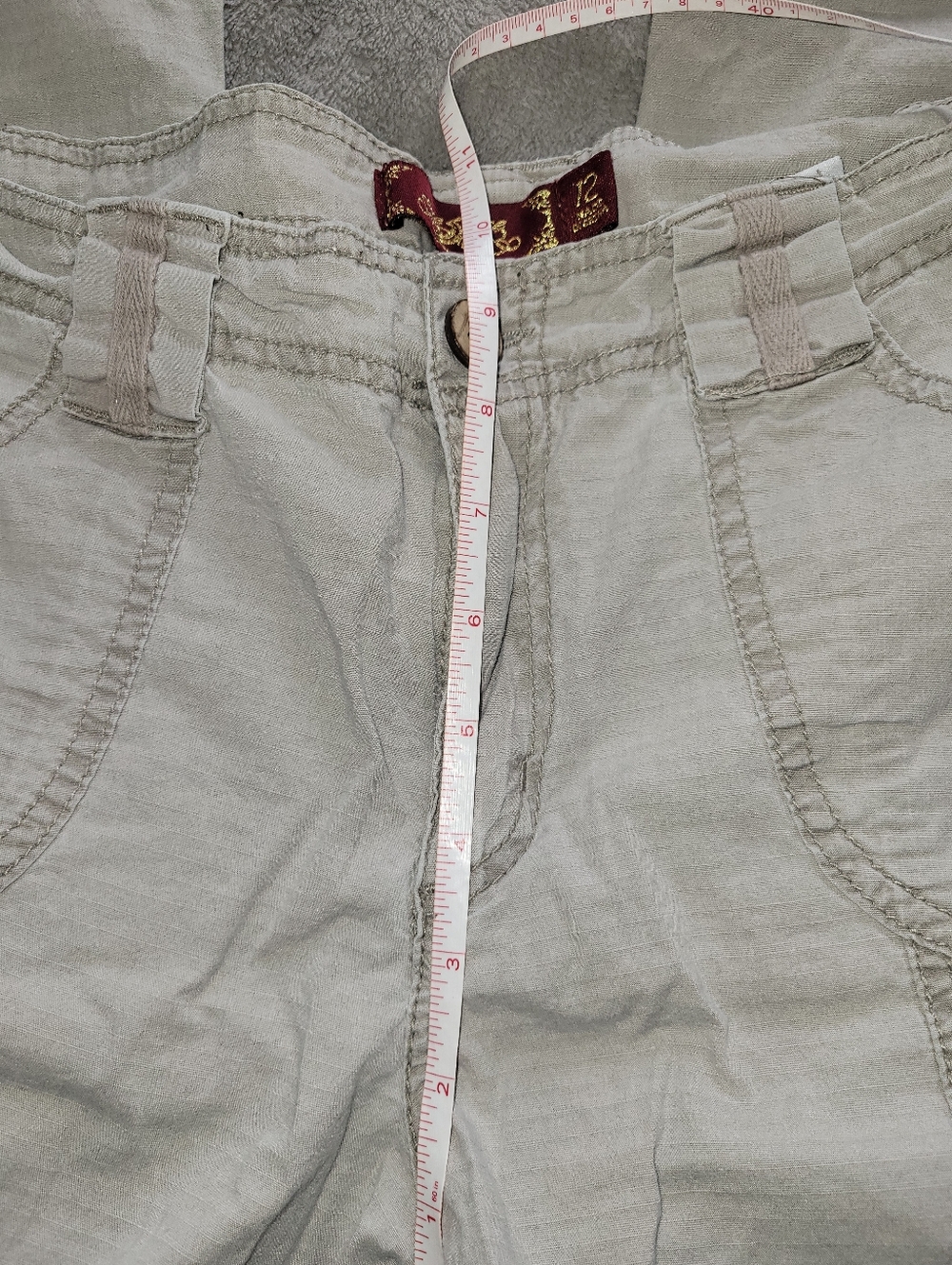 One 5 ONE KHAKI Casual CAPRIS - Picture 7 of 10